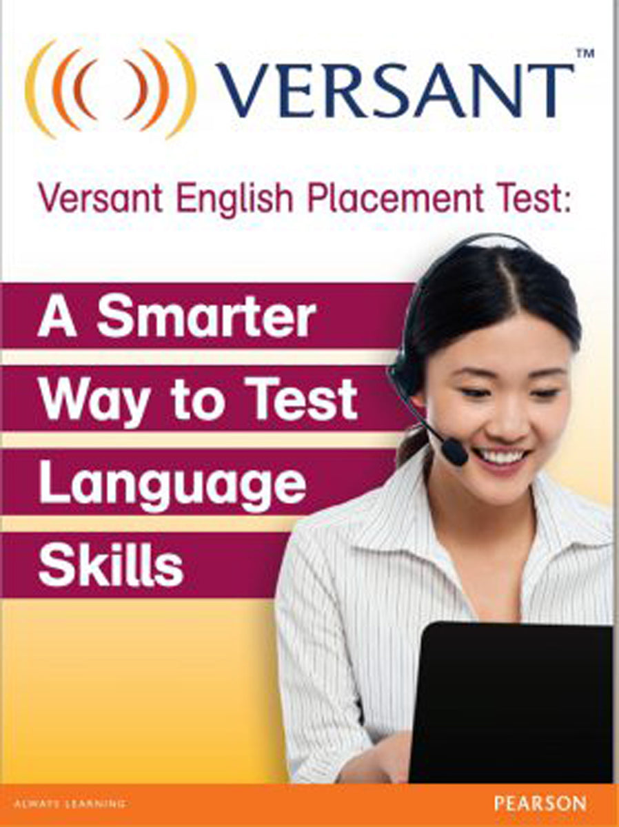 Versant English Placement Test Pearson Benelux