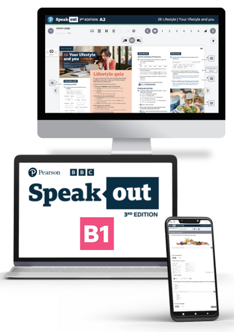 Speakout 3de editie B1 Interactive Student's eBook + Online Practice code