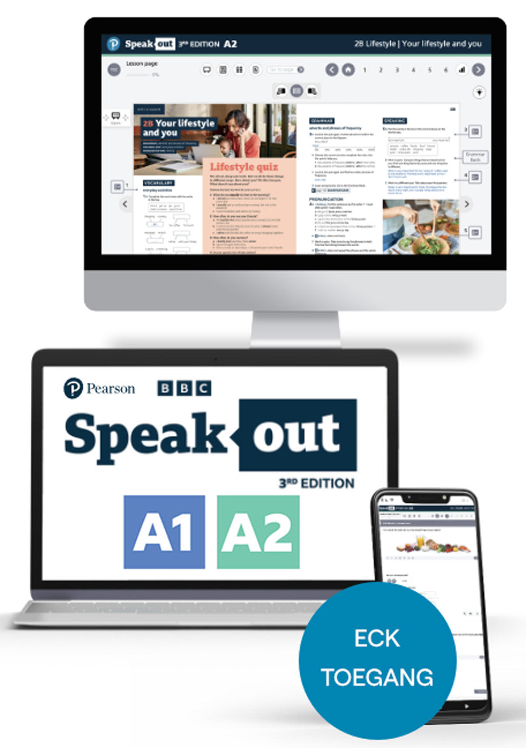 Speakout 3rd edition - A1, A2 Multi-level licence, ebook + online practice 1 year licence (ECK-toegang)