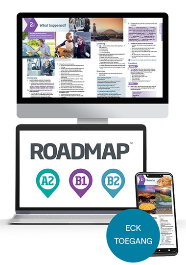 Roadmap - A2, B1, B2 Multi-level licence, ebook + online practice 1 year licence (ECK-toegang)