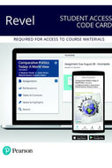 Een laptopscherm en een mobiele telefoon met daarop screenshots van Revel. Onder de telefoon logo's van de Apple App Store en Google Play. Boven de laptopde tekst 