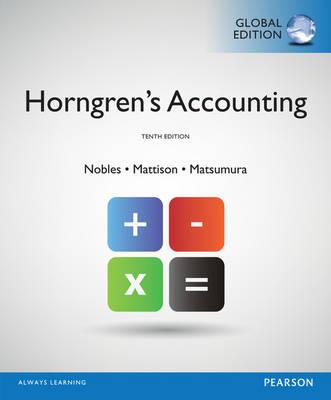 Horngren's Accounting with MyLab Accounting, Global 10th Edition