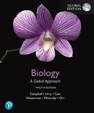 thumbnail: Omslag van "Biology: A Global Approach, 12th Global Edition" door Campbell, Urrey, Cain en anderen, met daarop een paars-witte orchidee.