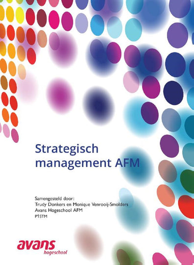 Strategisch management AFM, custom editie (Print boek)